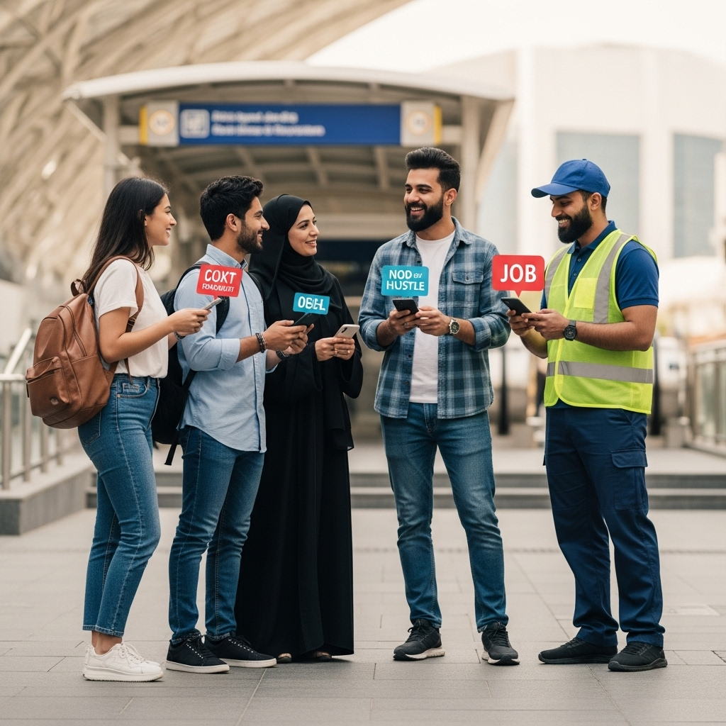 A BusyLancer holding a clock